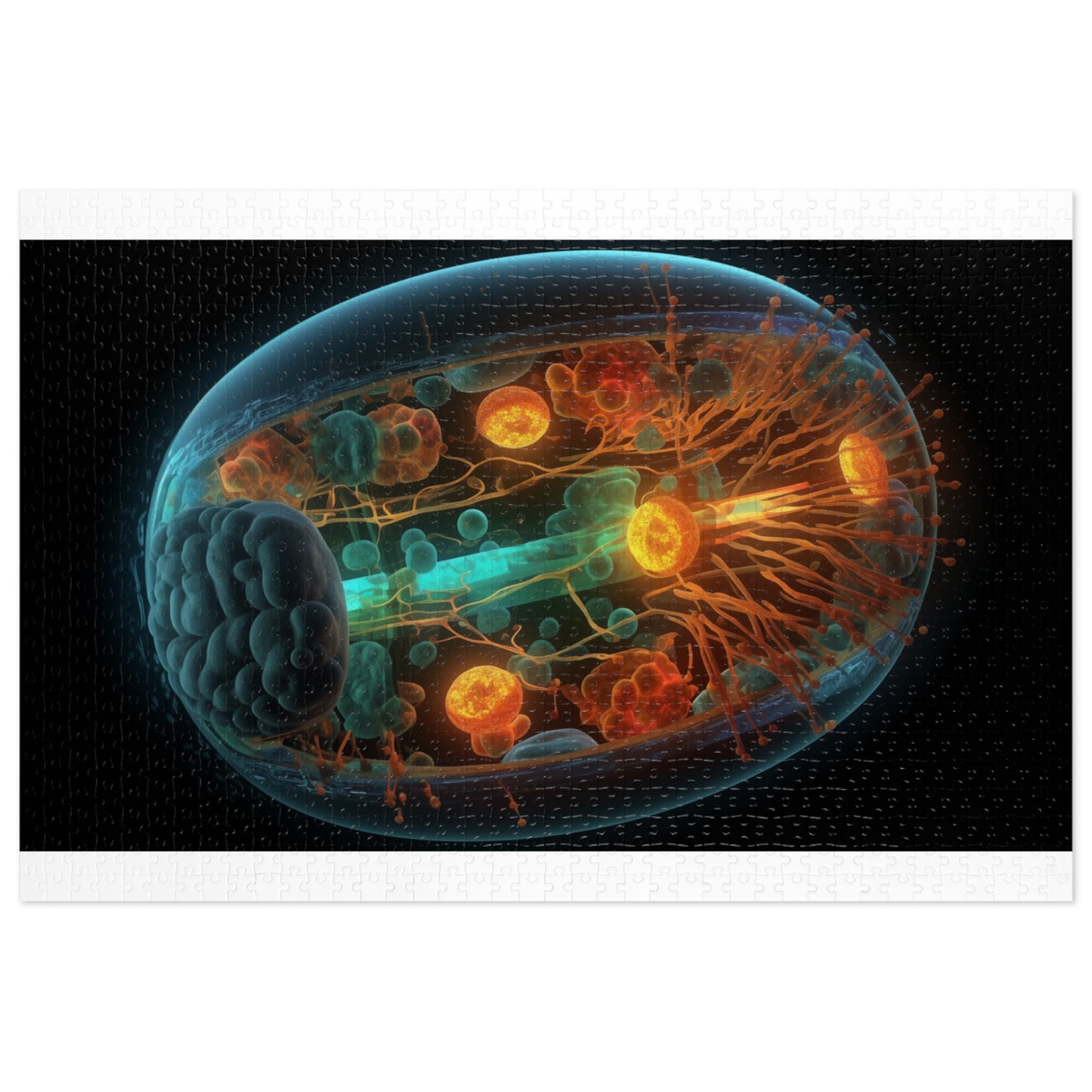 Vibrant Science Jigsaw Puzzle with Tin - Educational Gift, Brain Teaser, Home Decor, Family Activity, Unique Present