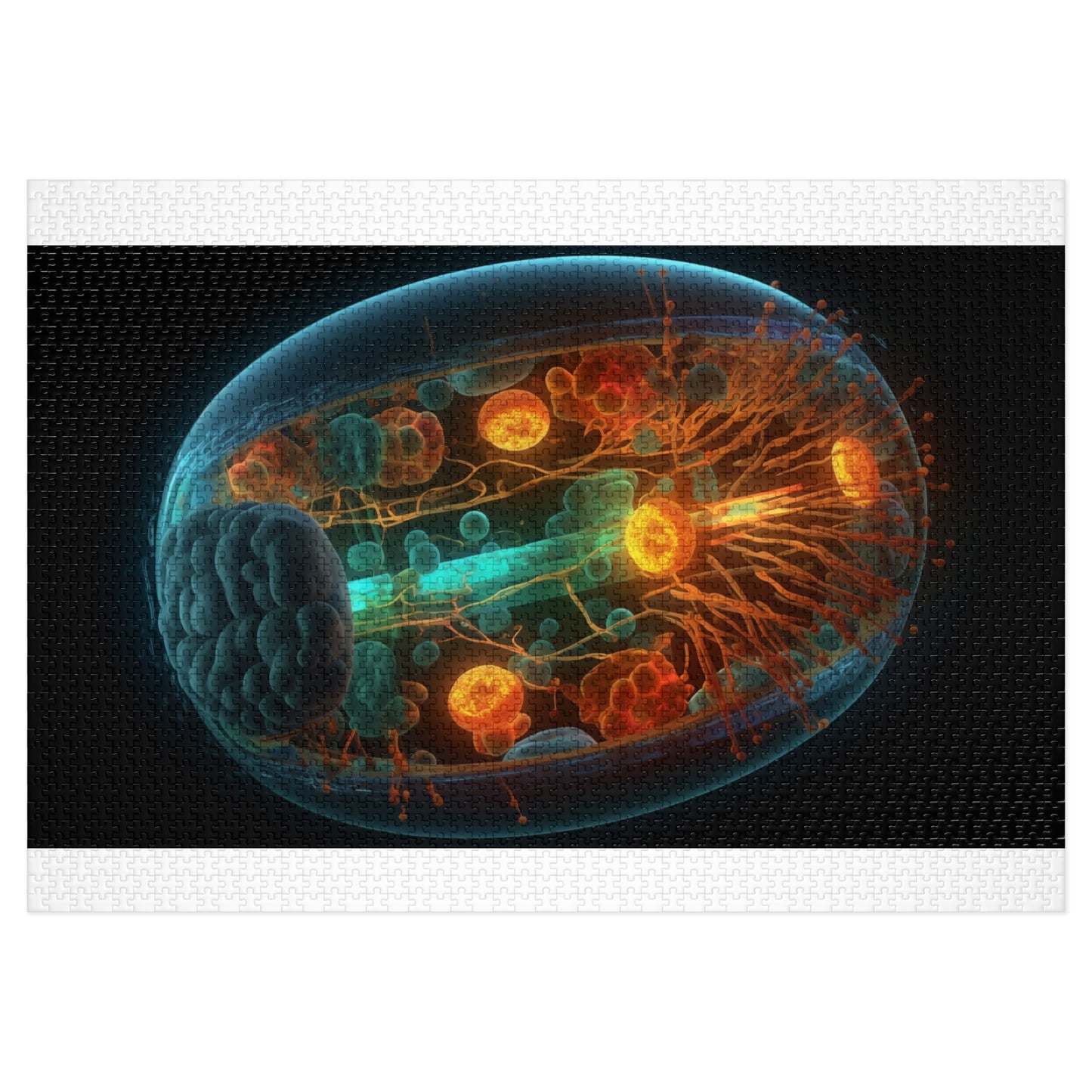 Vibrant Science Jigsaw Puzzle with Tin - Educational Gift, Brain Teaser, Home Decor, Family Activity, Unique Present