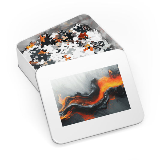 11. The Lava Fields Series: Vibrant Jigsaw Puzzle with Tin - Educational Gift, Brain Teaser, Family Activity, Unique Design