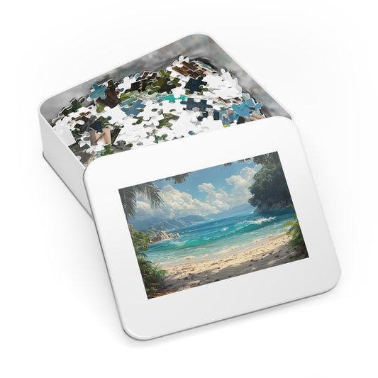 6. The Colored Block Series: Vibrant Jigsaw Puzzle with Tin - Educational Gift, Brain Teaser, Family Activity, Unique Design