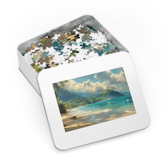 5. The Colored Block Series: Vibrant Jigsaw Puzzle with Tin - Educational Gift, Brain Teaser, Family Activity, Unique Design