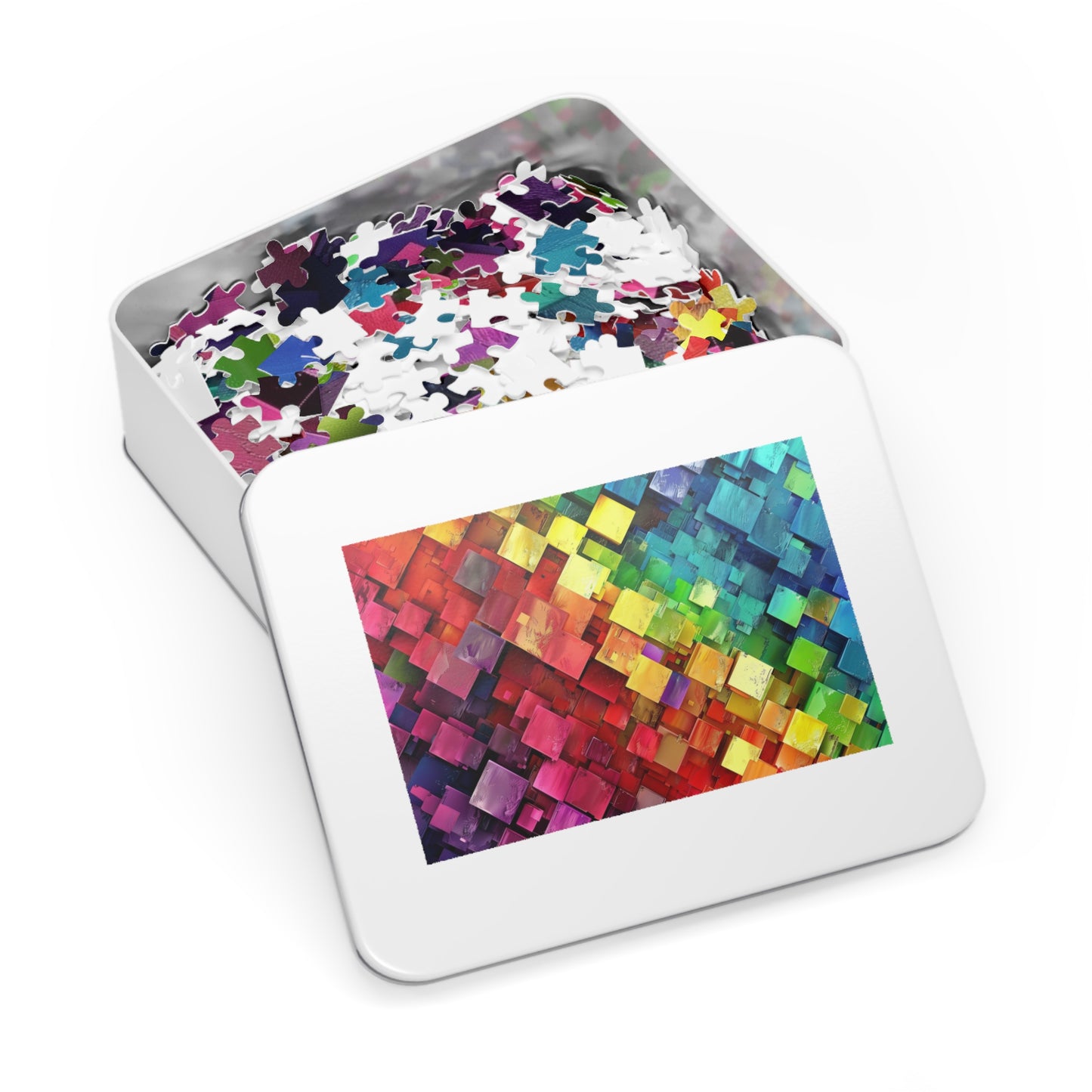 1. Vibrant Science Jigsaw Puzzle with Tin - Educational Gift, Brain Teaser, Home Decor, Family Activity, Unique Present